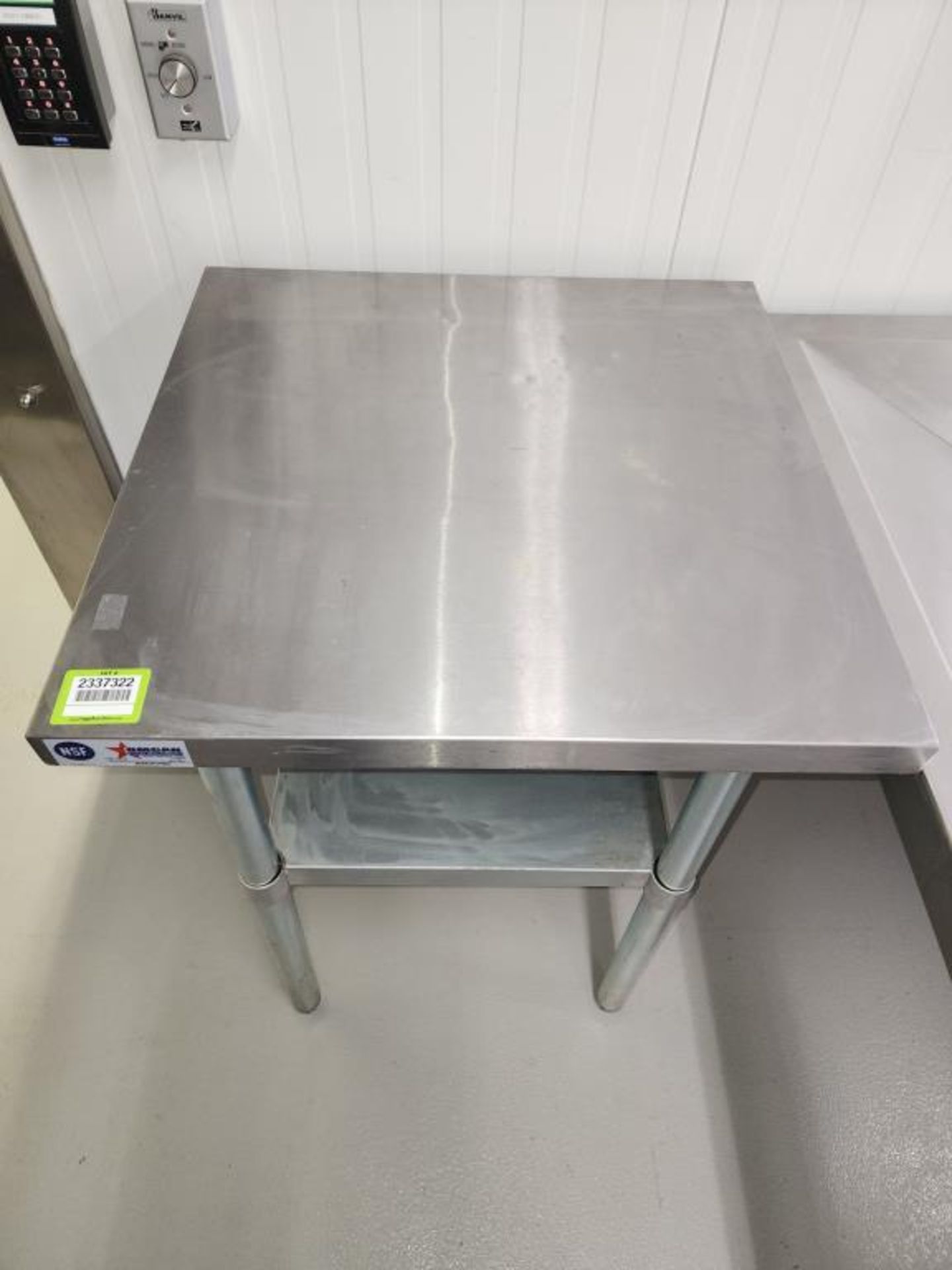 SS Table, 2'X2'X34"H With One Shelf - Image 3 of 4