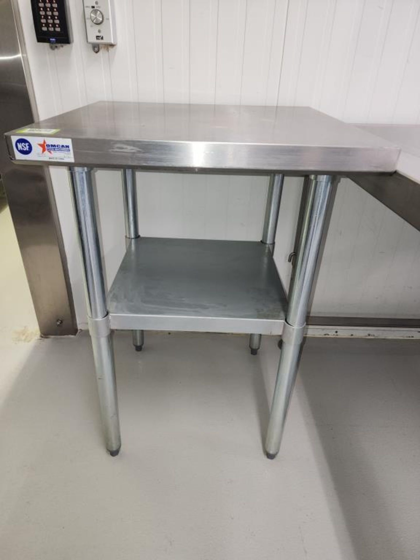 SS Table, 2'X2'X34"H With One Shelf - Image 4 of 4