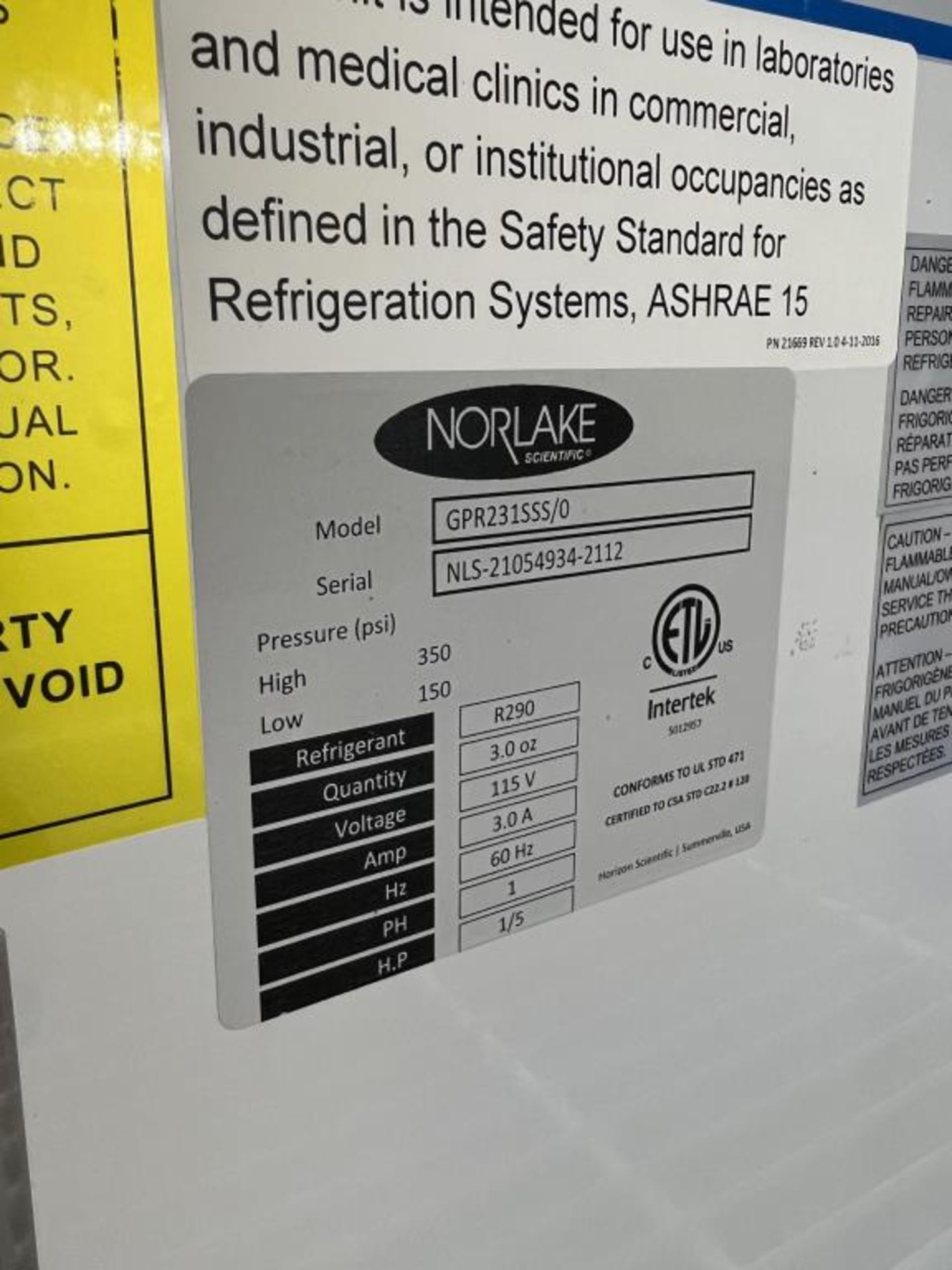 Norlake Refrigerator - Image 3 of 3
