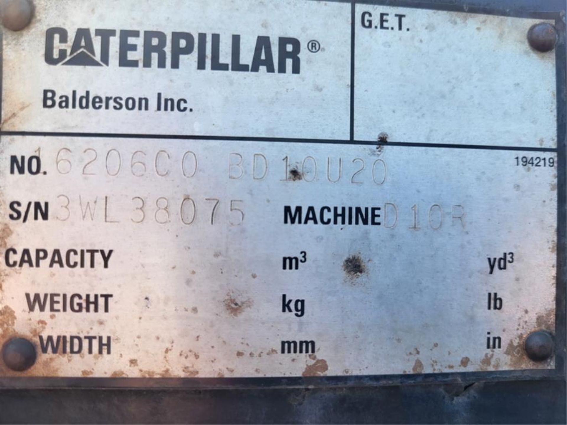 Caterpillar Spare D10R Dozer Blade - Image 6 of 6