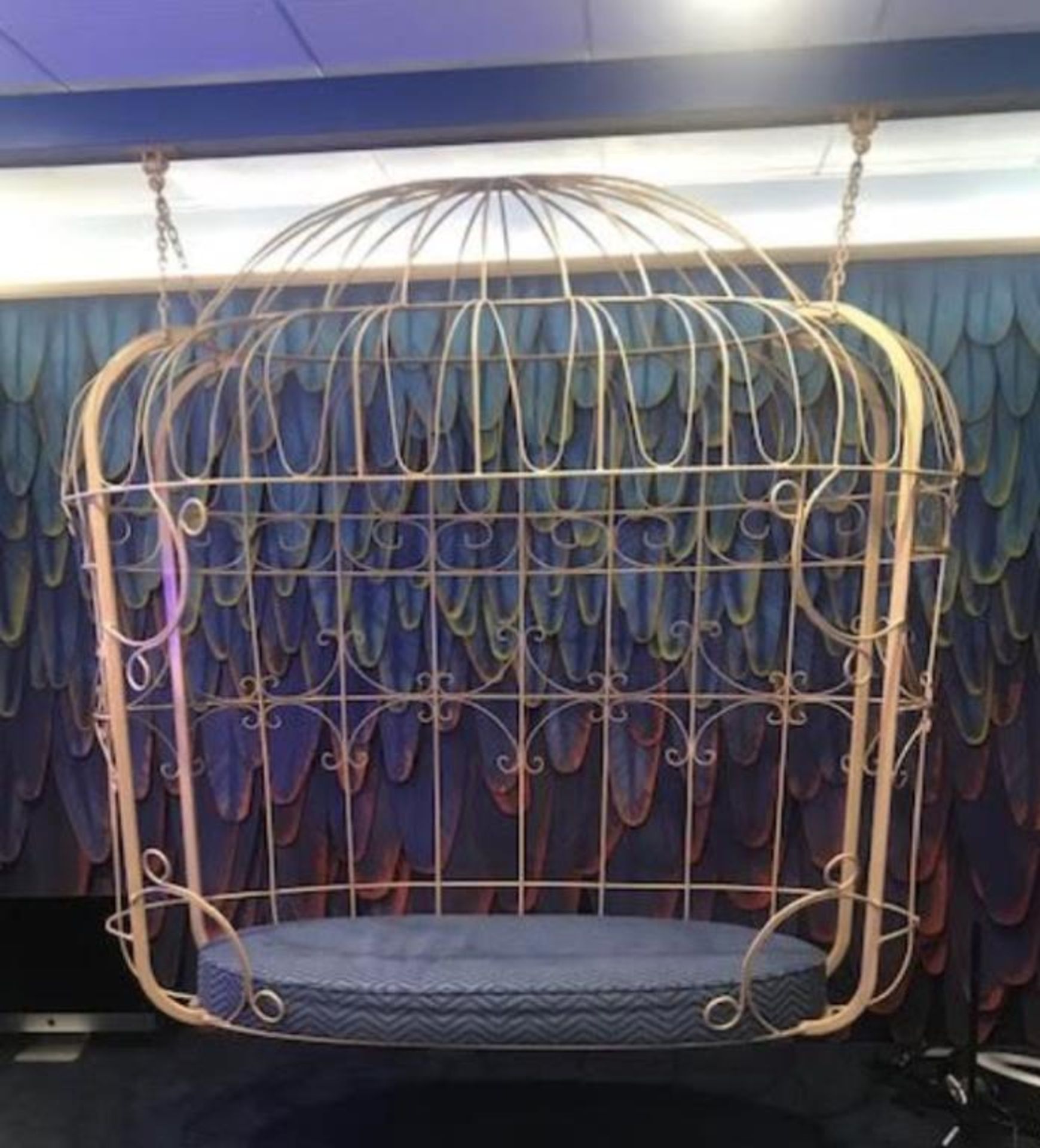 Bird Cage Hanging Sofa (Daybed) Swing - Image 3 of 8