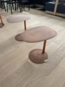 (2qty) Blue Dot Copper Swole Small Table