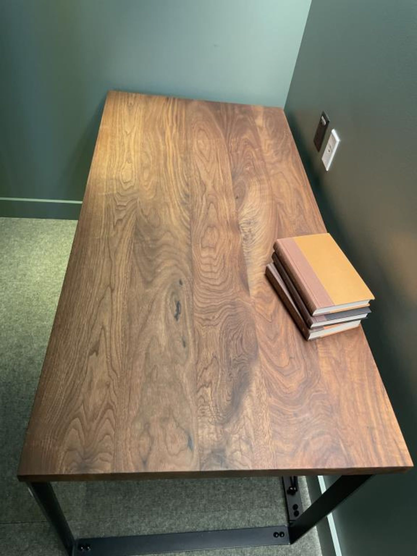 Ohio Design Desk, Wood Top Steel Frame 65"x30" - Image 3 of 3