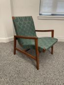 DWR Knoll Studios Risom Lounge Chair, Green