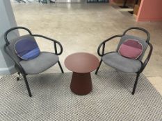 (2qty) Very Wood Zantilam Lounge Arm Chair