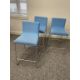 (7qty) Andreu World Lineal Comfort Stools, Blue - Image 2 of 7