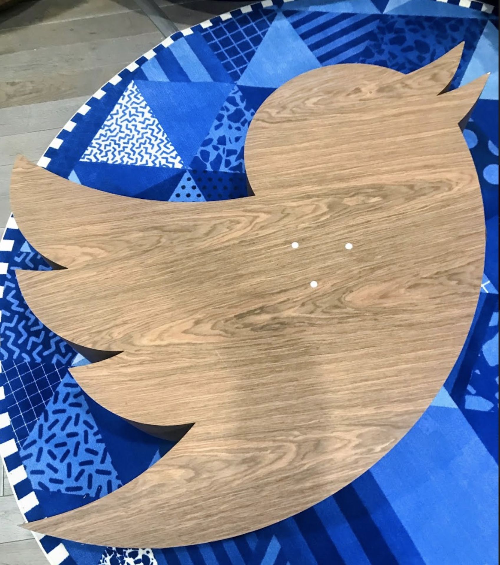 Twitter Bird Wood Coffee Table - Image 4 of 4