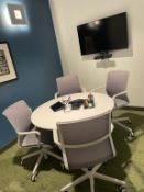 Video Conferencing w/ Table & Task Chairs