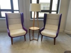 (2qty) NaughtOne Hush Chair Two Tone Wood Base