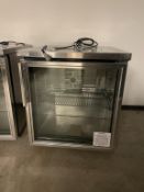 True TUC-27G-LP S.S Low Profile Refrigerator, Glass Door, wheels