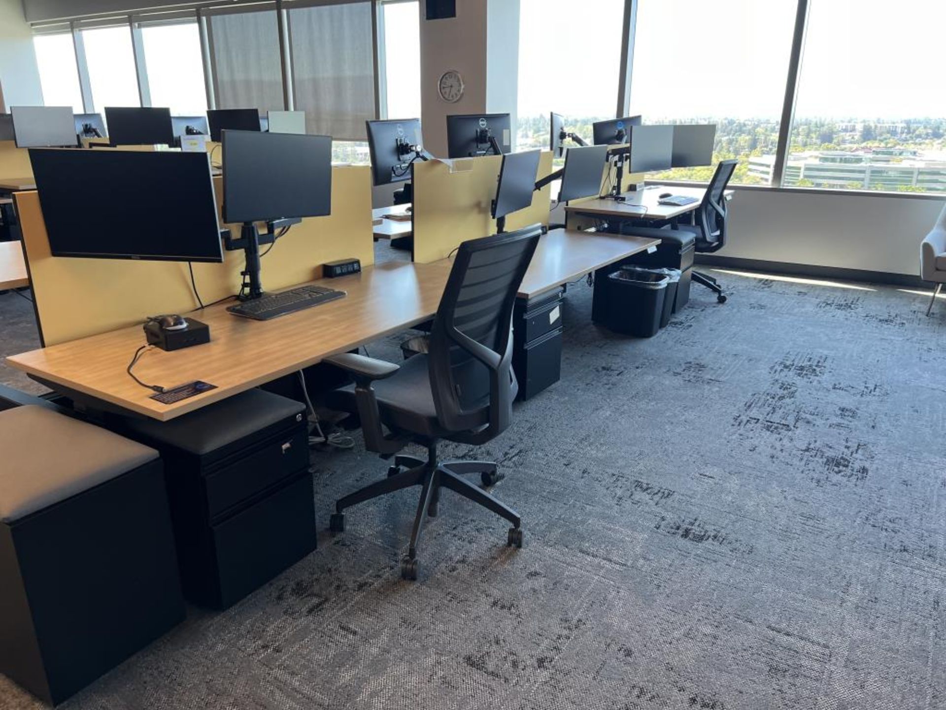 AMQ Open Plan Bench Workstations - Image 3 of 18