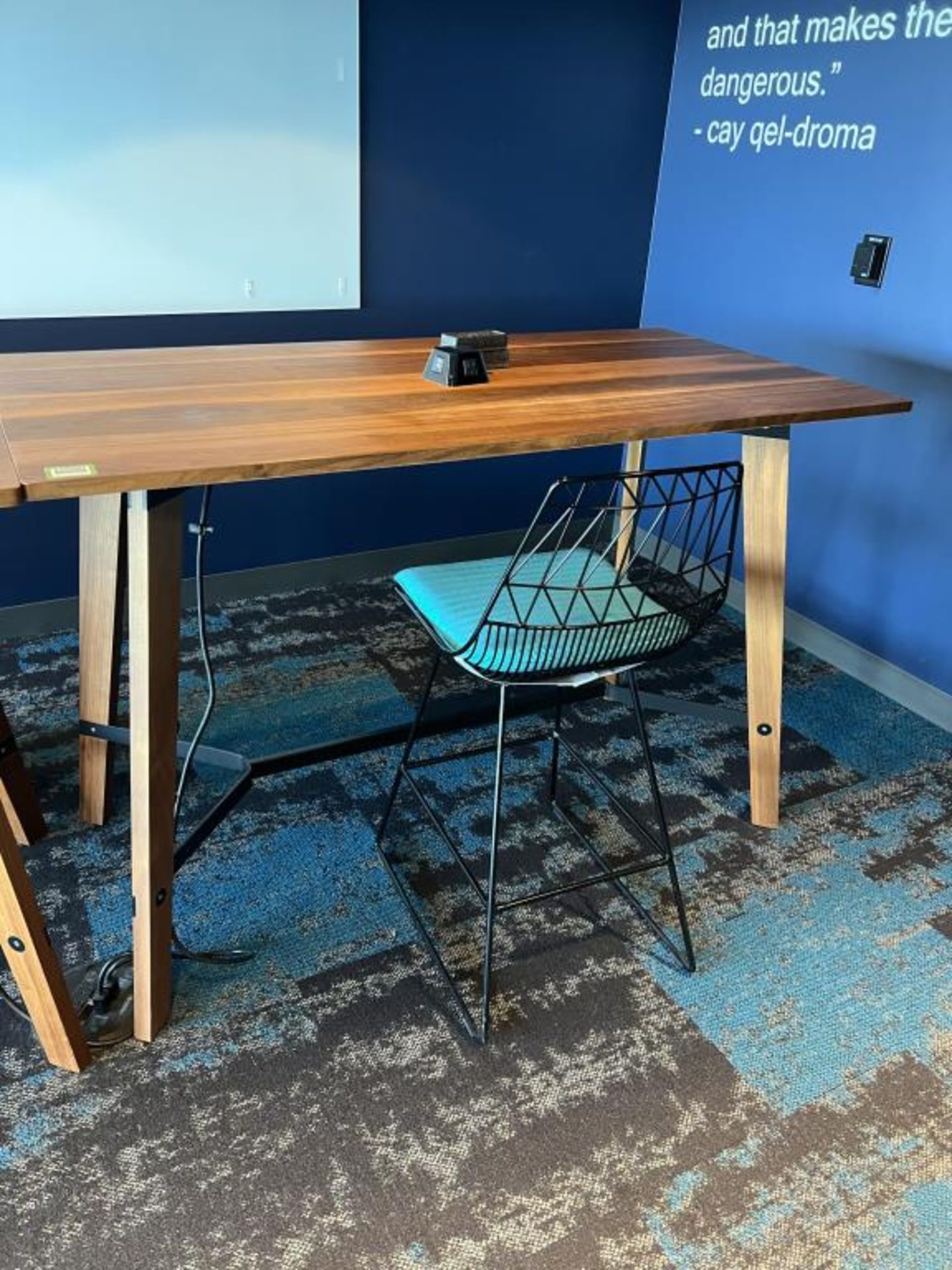 High Table, Black Metal frame