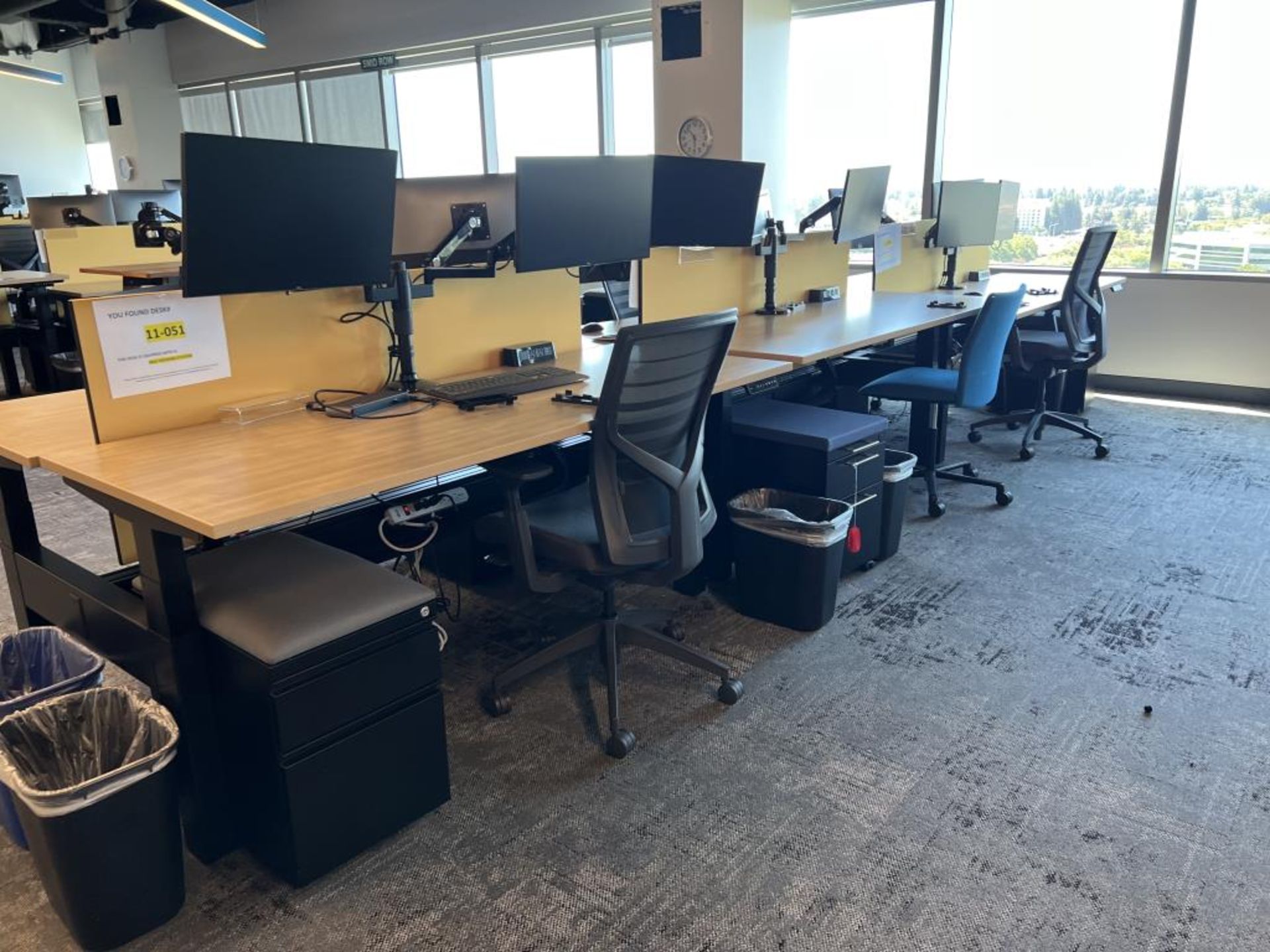 AMQ Open Plan Bench Workstations - Image 9 of 18