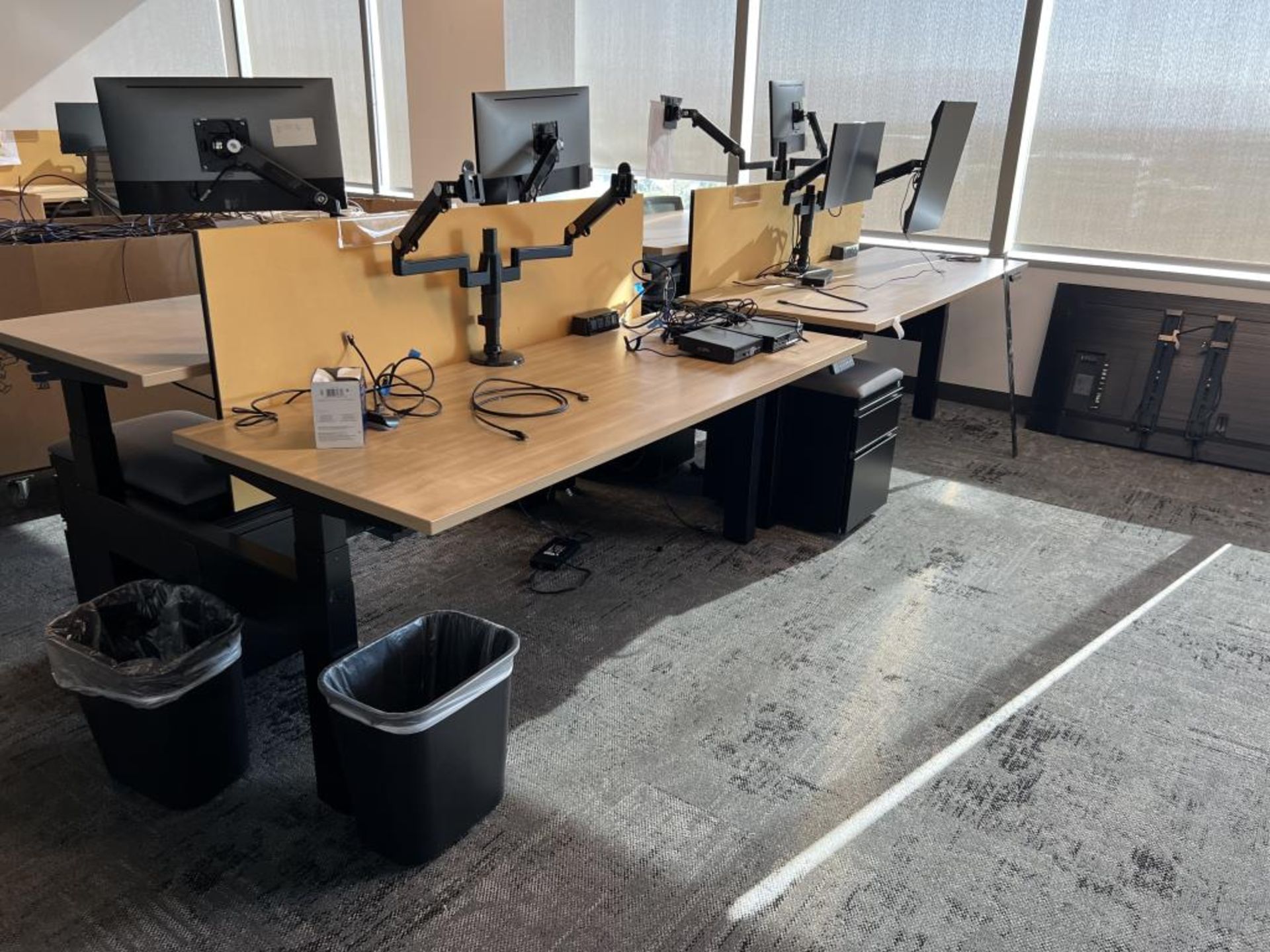 AMQ Open Plan Bench Workstations - Image 8 of 15
