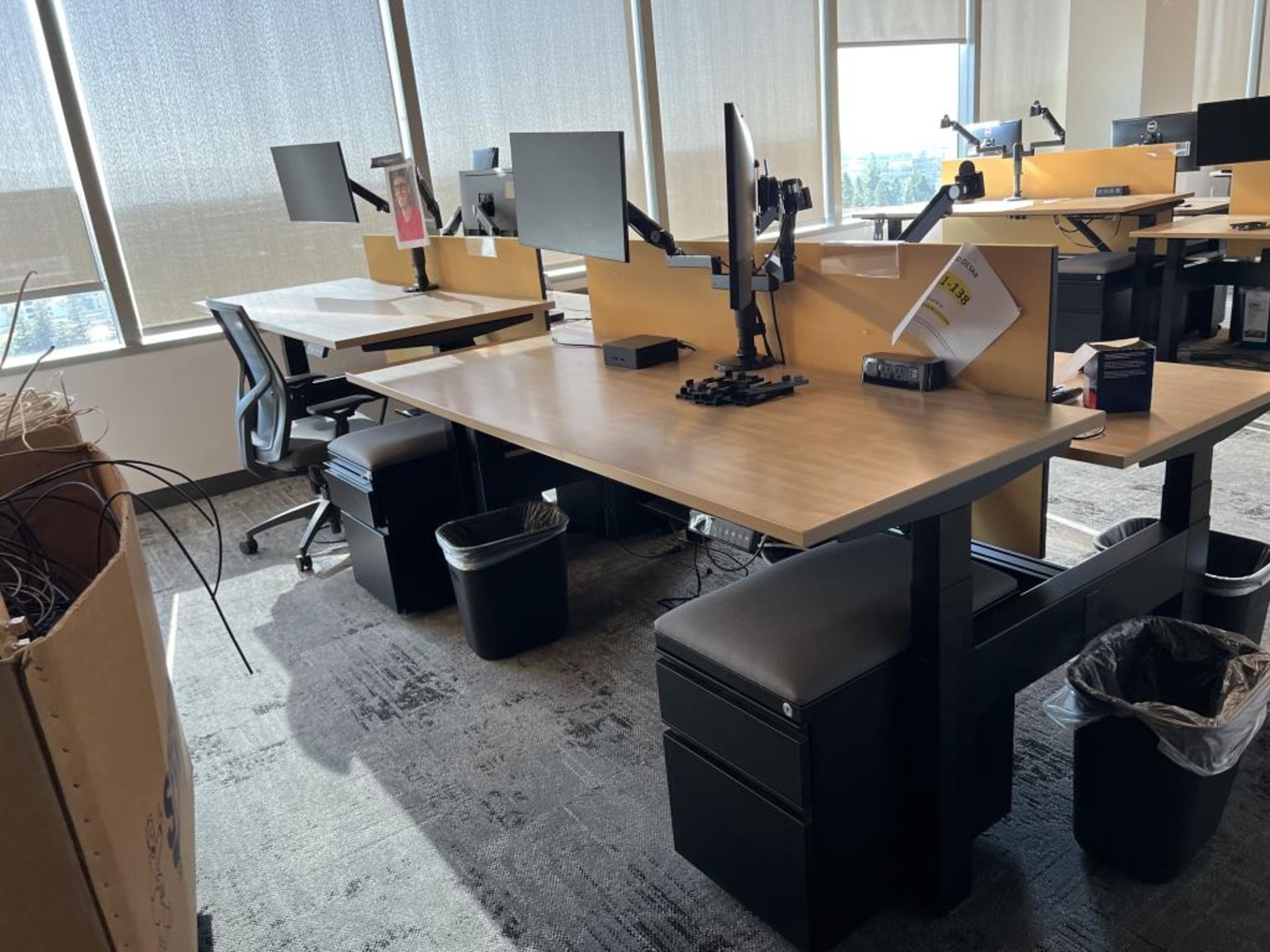 AMQ Open Plan Bench Workstations - Image 9 of 15