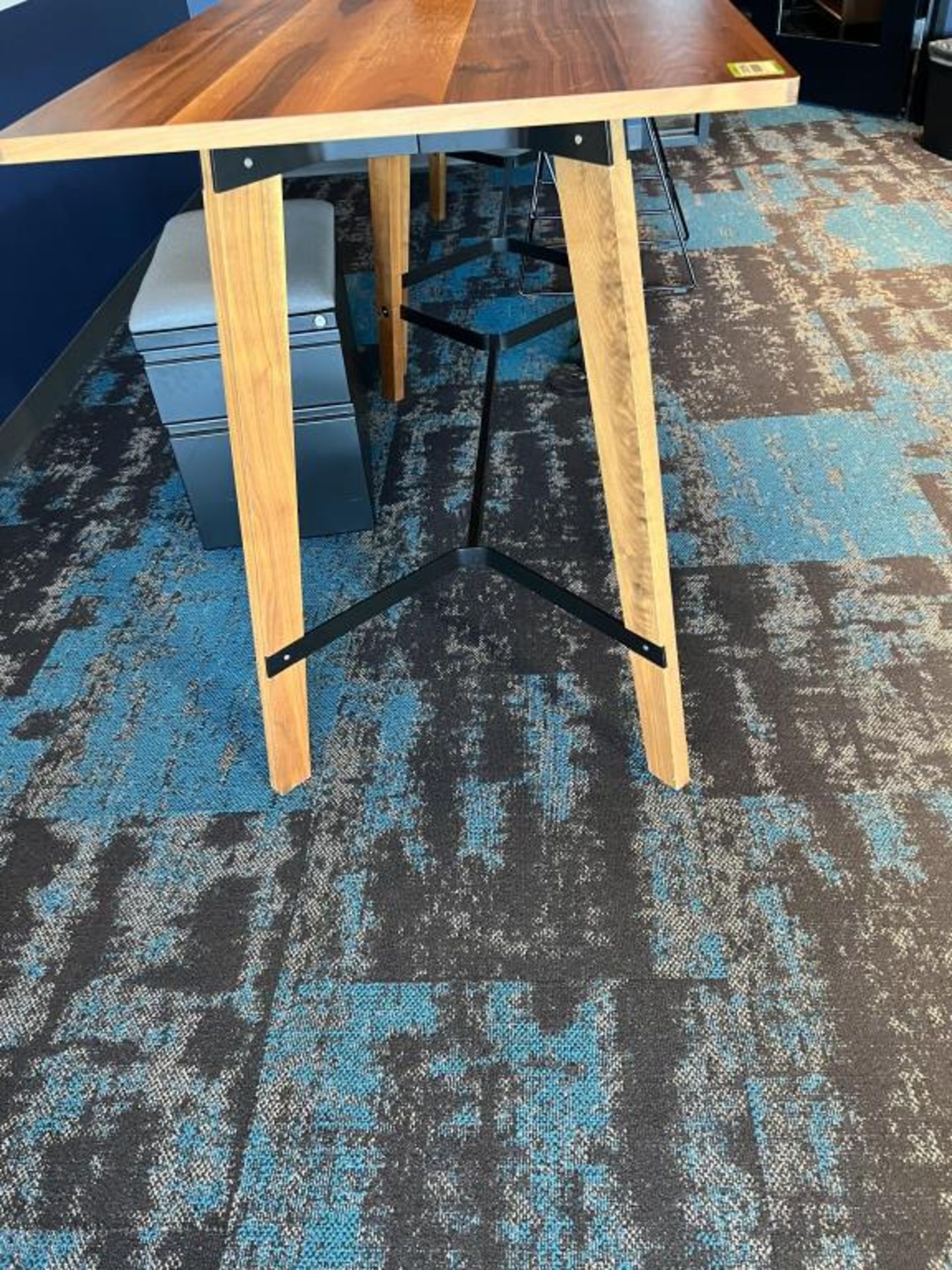 High Table, Black Metal frame - Image 2 of 3