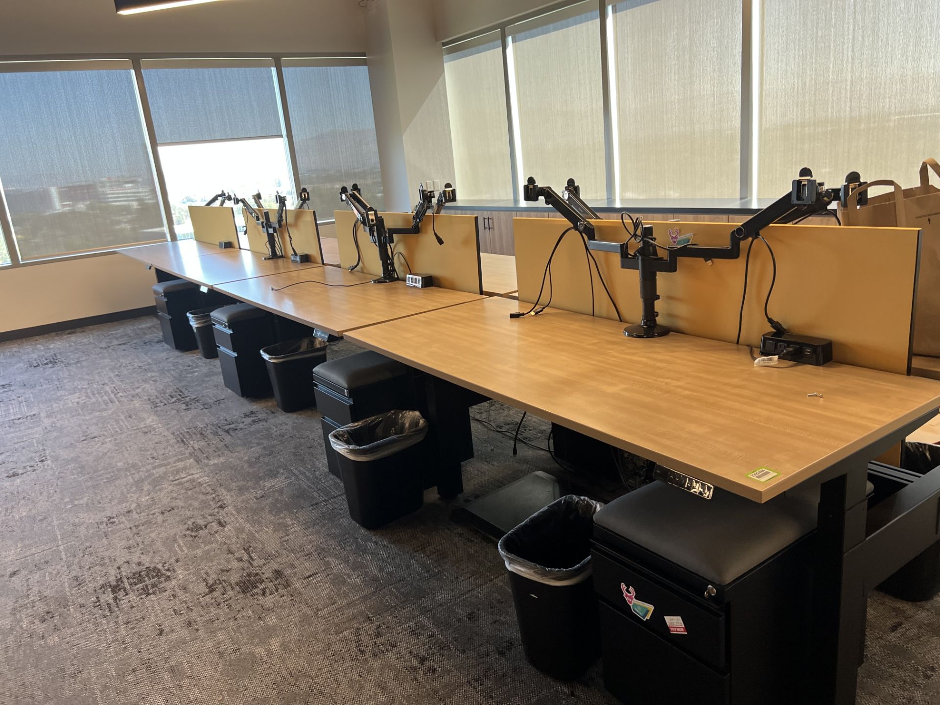 AMQ Open Plan Bench Workstations - Image 3 of 8