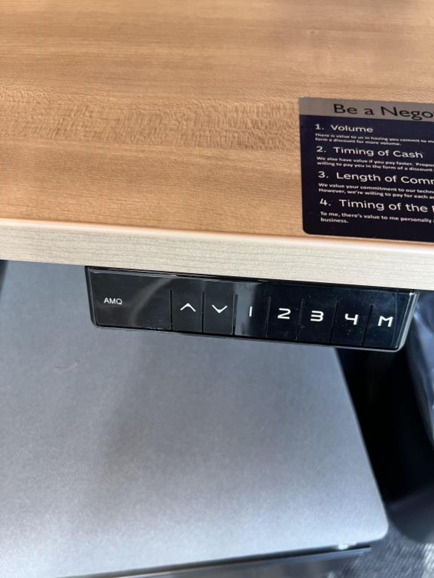 AMQ Height Adjustable Workstation - Image 6 of 9