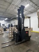 Nissan High Lift Stand-Up Rider Electric Forklift
