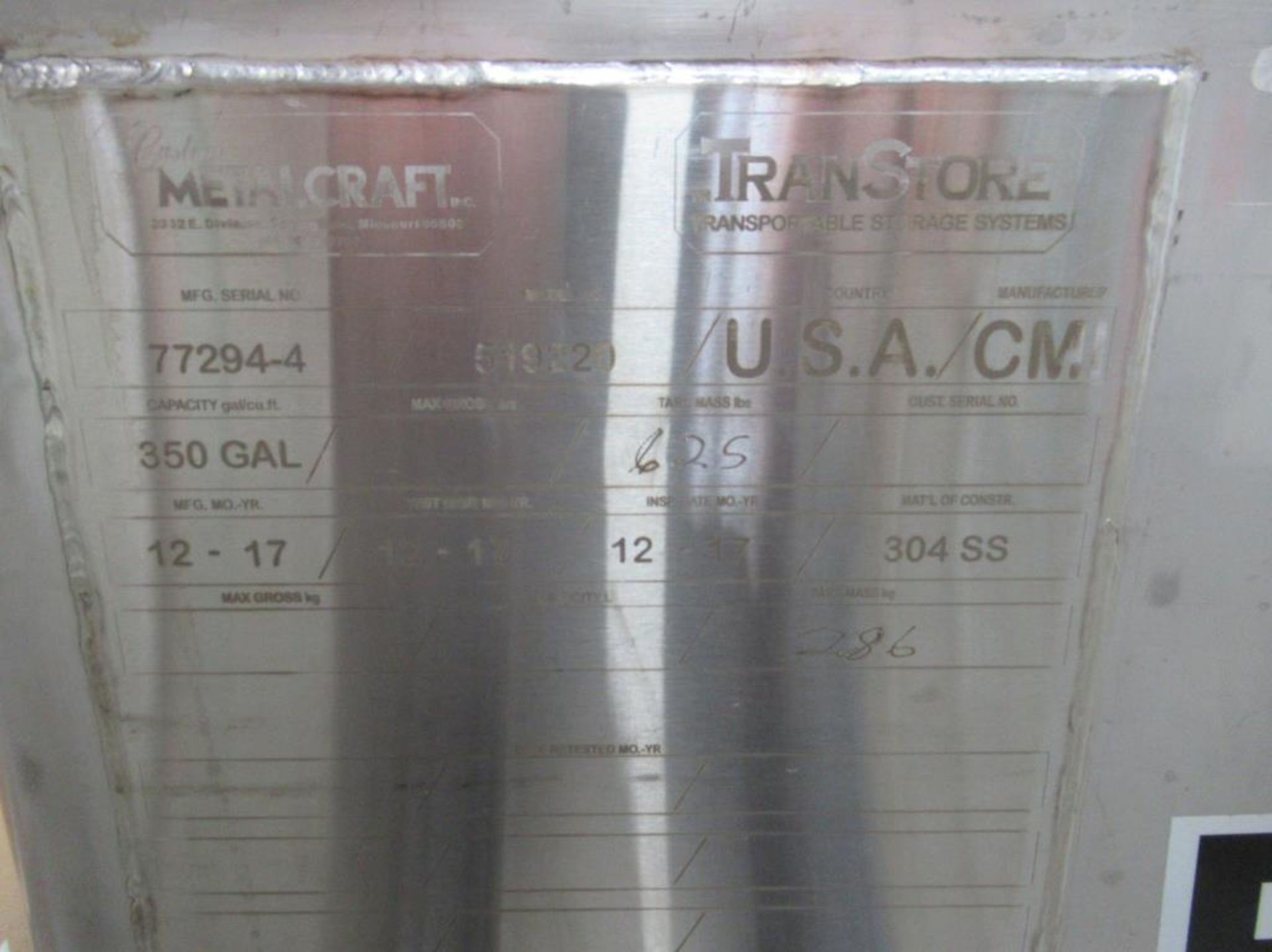 Metalcraft 350 Gallon Tote Tank - Image 3 of 3
