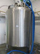 1, Approx 5000 Litre Stainless Steel Mixing Tank with Agitator, Load Cell Weighing System and Wall M