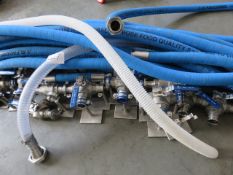 Qty of Alfagomma 405 10 Bar (150) General Purpose Food Quality Hoses wih Qty DN50/PN63 1.4408 Ball V