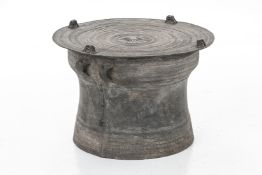 A SOUTHEAST ASIAN BRONZE RAIN DRUM