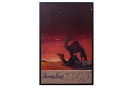 A VINTAGE SAS MIDDLE EAST TRAVEL POSTER