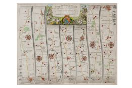 JOHN OGILBY - THE ROAD FROM OXFORD TO CAMBRIDGE