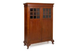 A VINTAGE TEAK CUPBOARD