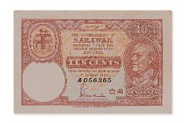 SARAWAK CHARLES BROOKE 10 CENTS 1940