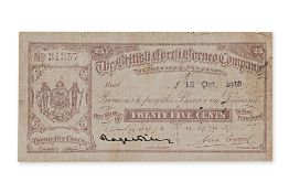 BRITISH NORTH BORNEO 25 CENTS 1913