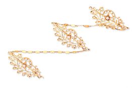 A GOLD AND INTAN DIAMOND KEROSANG