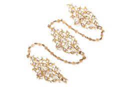 A GOLD AND INTAN DIAMOND KEROSANG