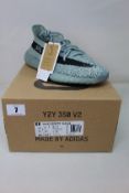 A pair of as new Adidas Yeezy Boost 350 V2 in Salt/Core Black/Salt (Size UK 9.5).