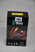 A boxed as new Wera 16-Piece Slimline Screwdriver Set (REF: 775-5665).