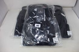 Three men's as new Kronstadt Johan Corduroy Shirts in navy (L).