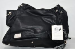 Two as new Nova Harley Luxury BOHO black removable leather bags.