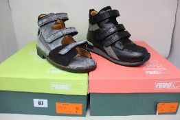 A pair of as new Piedro AFO orthopaedic shoes (Size 35) and a pair of as new Piedro Reverse Lasted