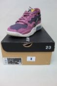 A pair of women's boxed as new Nike Jordan MA2 in Light Mulberry/Saturn Gold (UK 5).