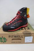 A pair of as new Fitwell Big Wall Rock Waterproof Boot in Anthracite Red (Size UK 9.5).