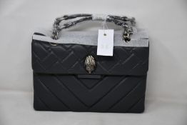 An as new Kurt Geiger Leather Kensington Bag in grey.