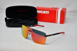A pair of Ducati double spring hinge Scott Redding signature sunglasses (DA7019) (002 135 0-140).