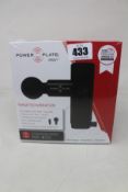 A boxed as new Power Plate Mini+ Body Massager in black.