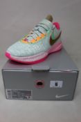 A pair of as new Nike Lebron XX 'Time Machine' in Barely Green/Multi-Colour (Size UK 8).