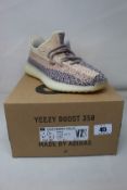 A pair of as new Adidas Yeezy Boost 350 V2 in Ash Pearl (Size UK 8.5).