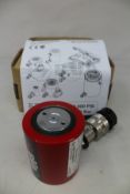 A boxed as new BVA Hydraulics HL10001 10 ton low profile cylinder (10,000 PSI, 700 BAR).