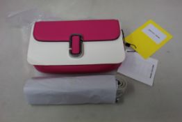 An as new Marc Jacobs The J Marc Magenta mini shoulder bag.