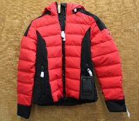 An as new Goldbergh Luxury Sport Strong matt ruby red downfilled jacket (UK 8).