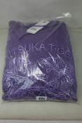 Three as new Onitsuka Tiger Sweat Hoodies in Lavender (Sizes 1x S, 1x M and 1x XL).
